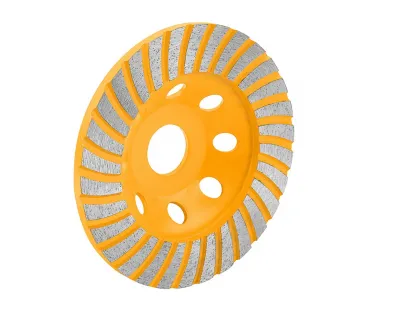 Круг алмазный шлифовальный 125х22.2 Segmented Turbo CUP,  Tolsen