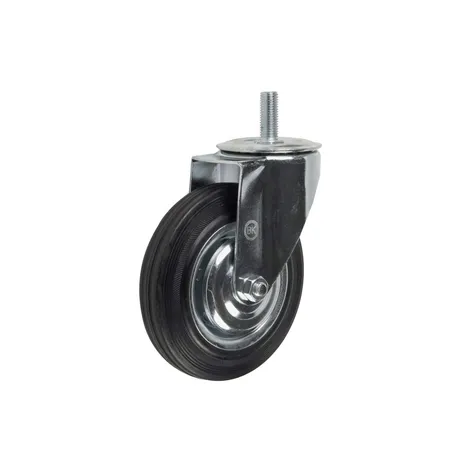 Колесо поворотное с болтом ЧЕРНОЕ, 125х37,5/SCT55
