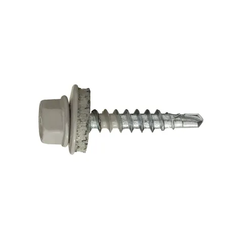 Саморез кровельный по дереву 4,8х29 RAL7004/цинк (сигнально-серый)